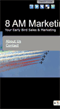 Mobile Screenshot of 8ammarketing.com